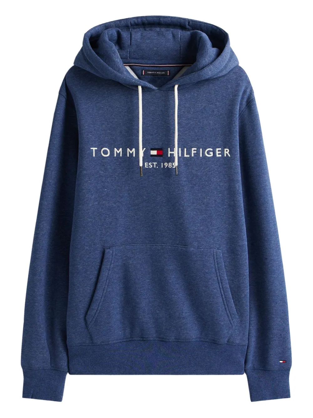Tommy Hilfiger logo-embroidered hoodie | Blue | Image 1