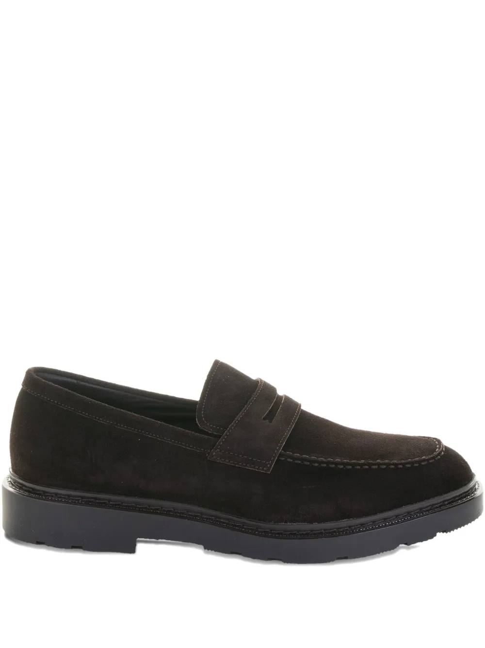 Fratelli Rossetti penny suede loafers | Brown | Image 1