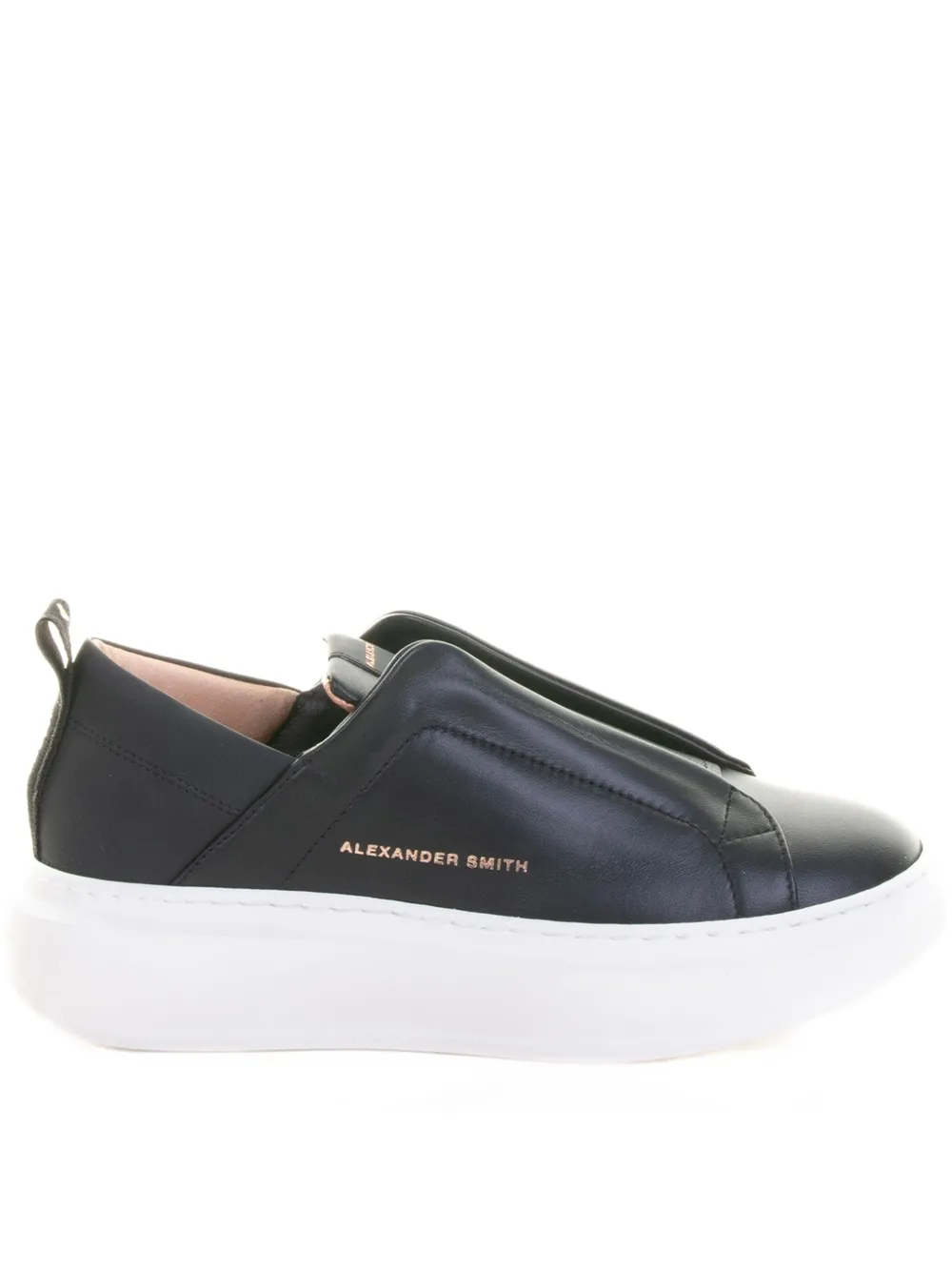 Alexander Smith 40mm Wembley Slip-on Platform Sneakers In Black