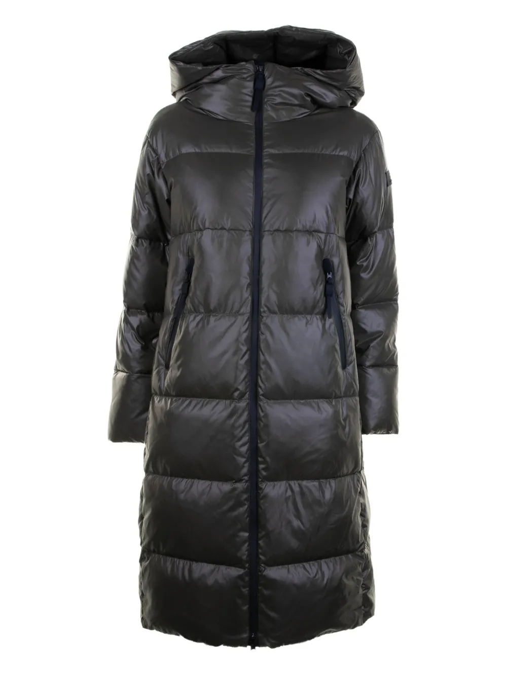Peuterey Hooded Quilted Coat In Black