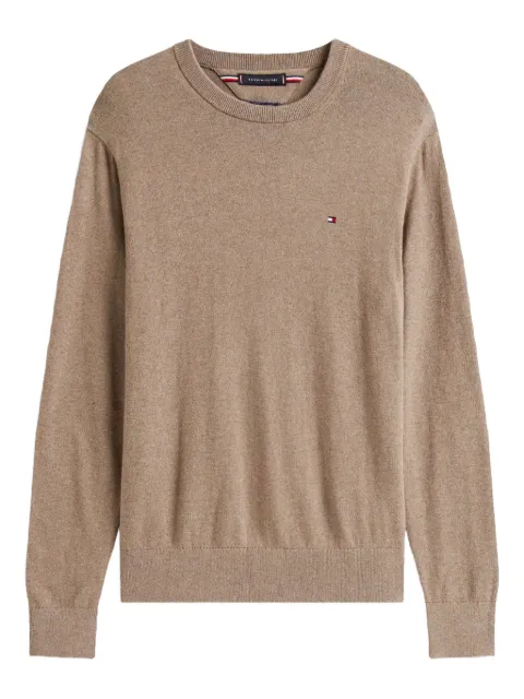 Tommy Hilfiger logo-embroidered crew-neck sweater