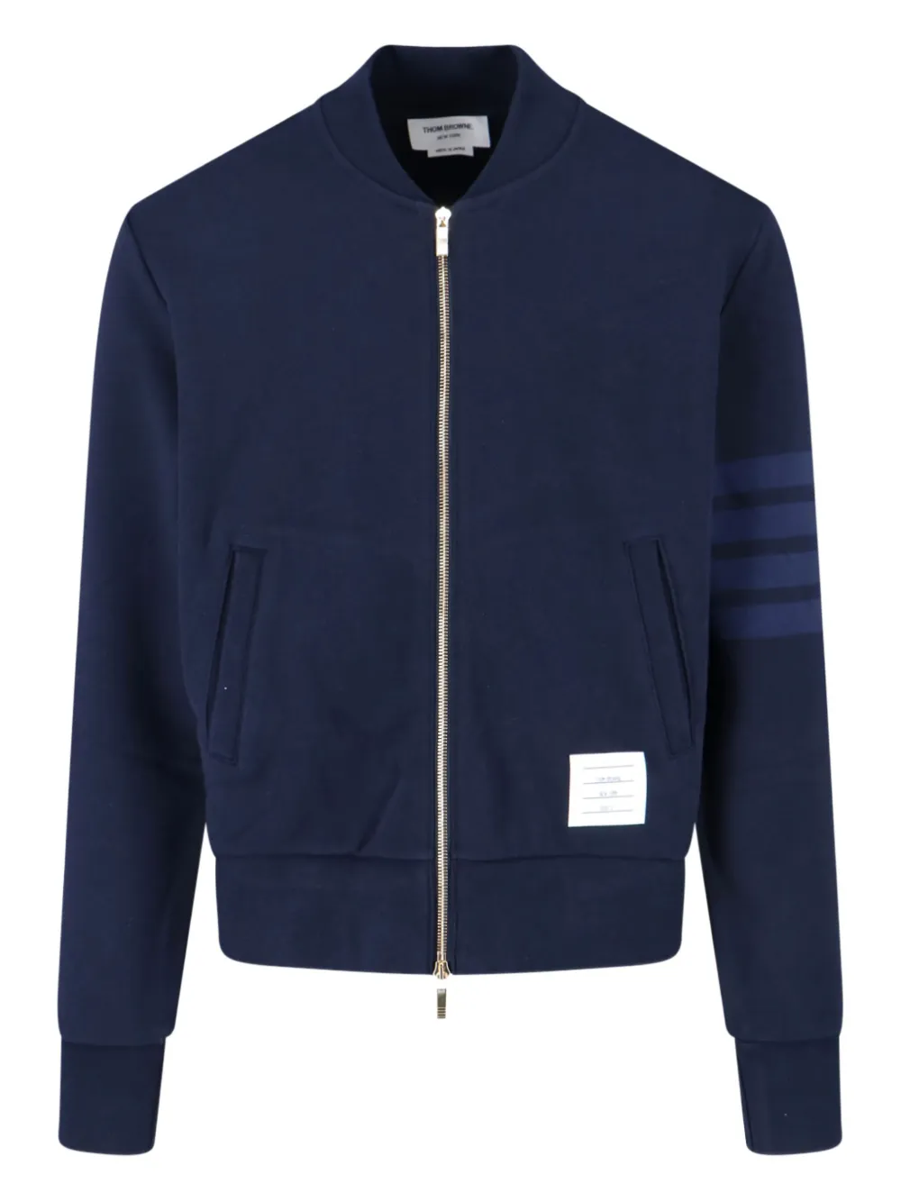 Thom Browne four-stripe bomber jacket | Blue | Image 1