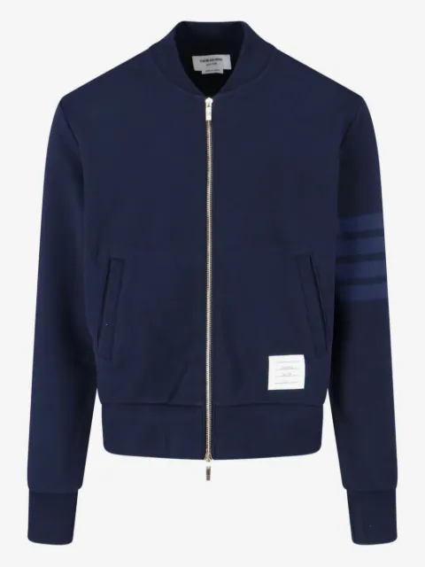 Thom Browne four-stripe bomber jacket