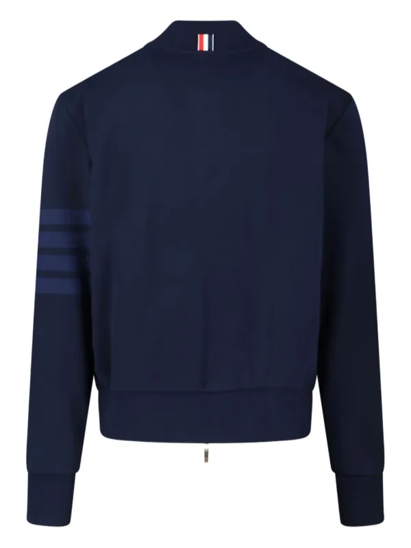 Thom Browne four-stripe Bomber Jacket | Blue | FARFETCH ID