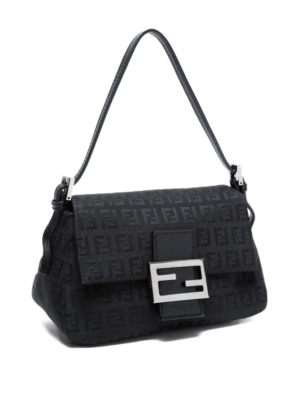 Pre-owned Fendi 2000-2015 Mini Mamma Shoulder Bag In Black