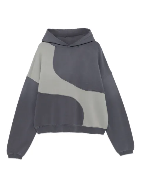 ERL panelled cotton hoodie 