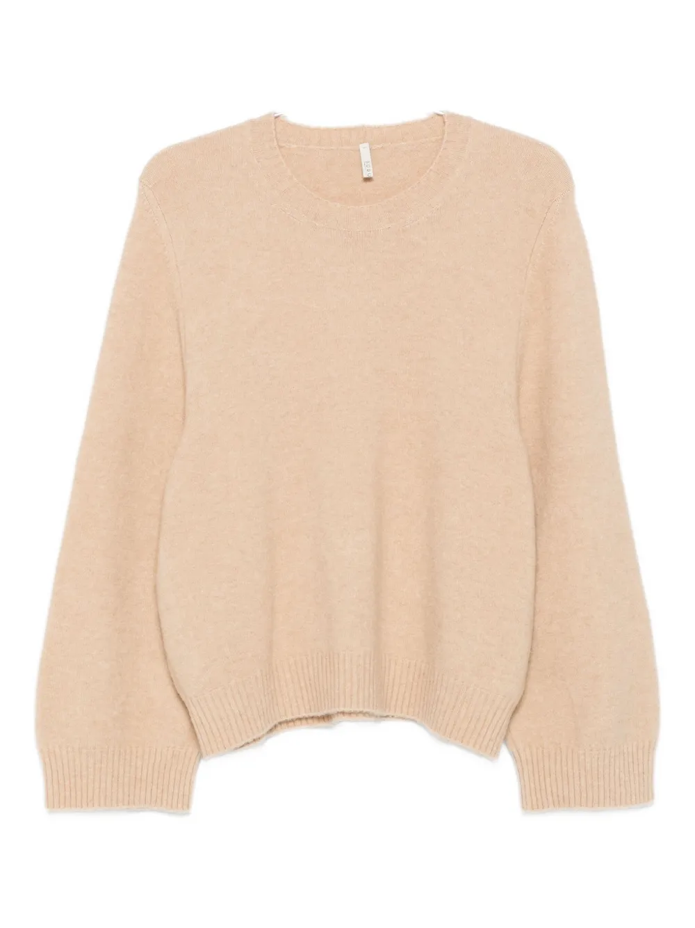 Boboutic Balloon-sleeve Knitted Sweater In Neutral