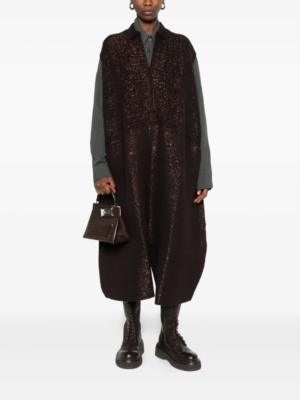 Boboutic metallic sleeveless jumpsuit - Bruin
