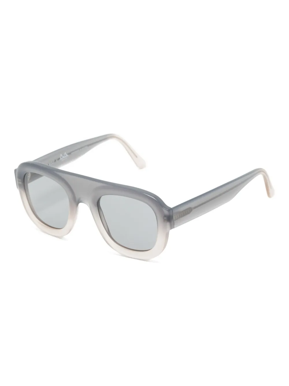 Andy Wolf ombré-effect rectangle-frame sunglasses - Grijs