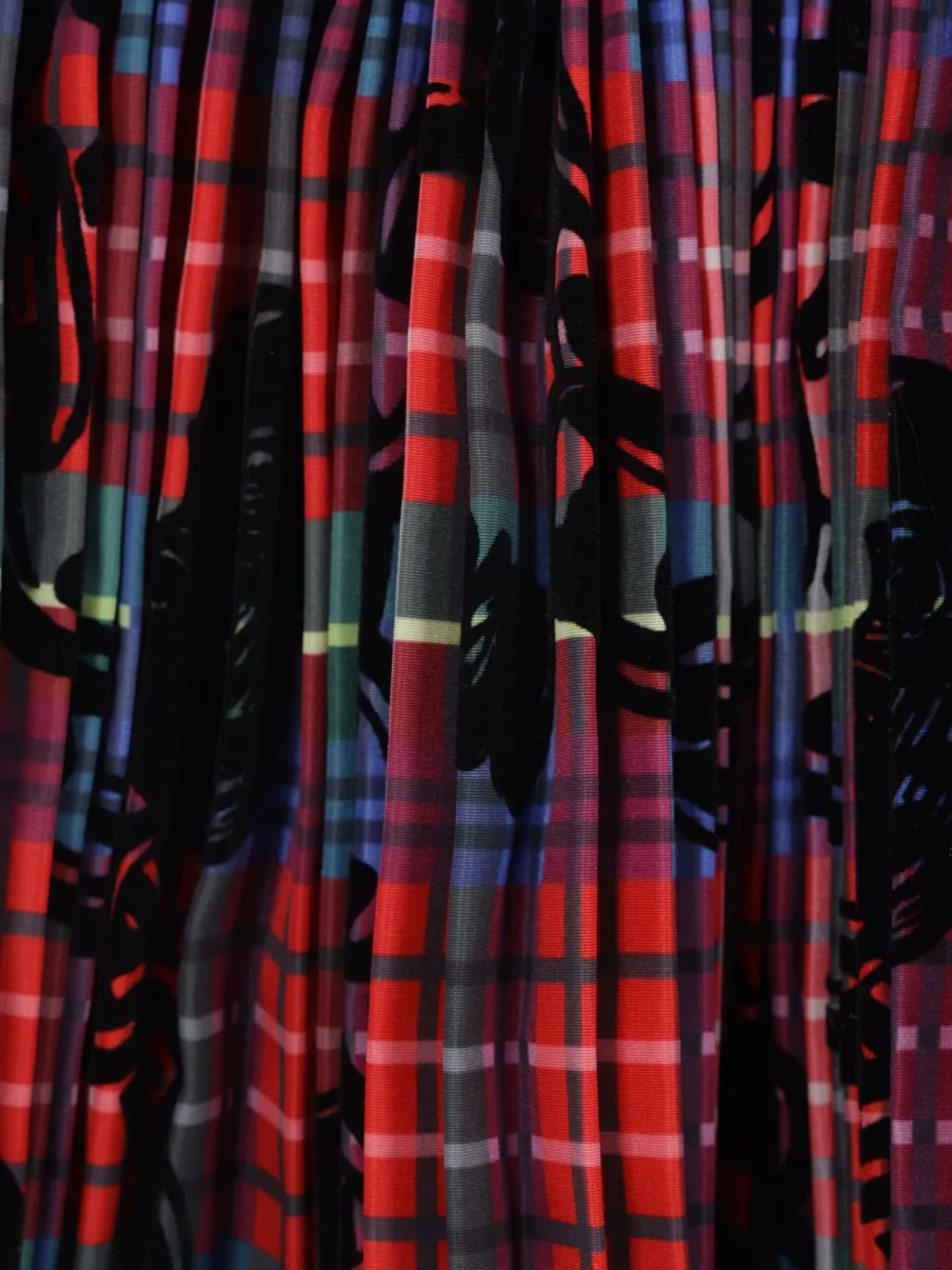 Chopova Lowena Rena Plaid Pleated Skirt In Multi