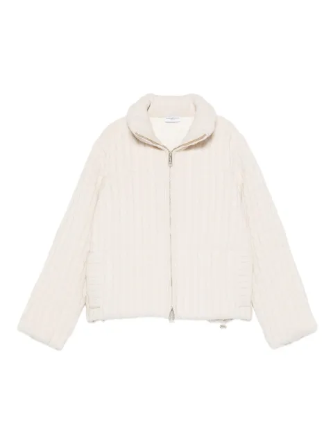 Marella cable-knit jacket