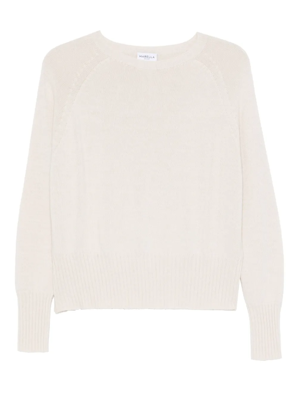 Marella raglan-sleeve ribbed-hem sweater | Neutrals | Image 1