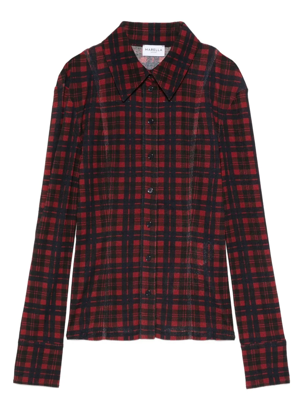 Marella checked button-down shirt | Red | Image 1