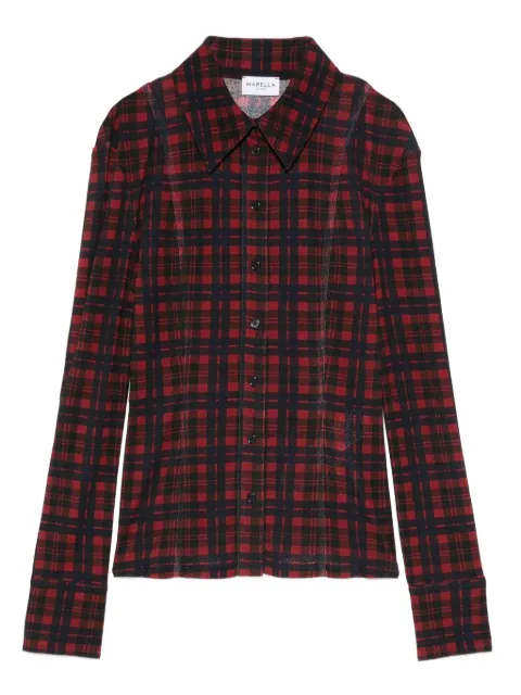Marella checked button-down shirt