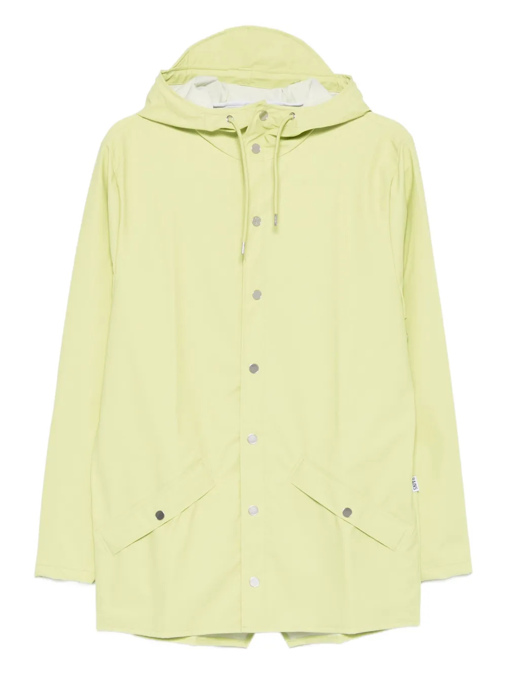 Rains hooded button-fastening jacket | Green | Image 1
