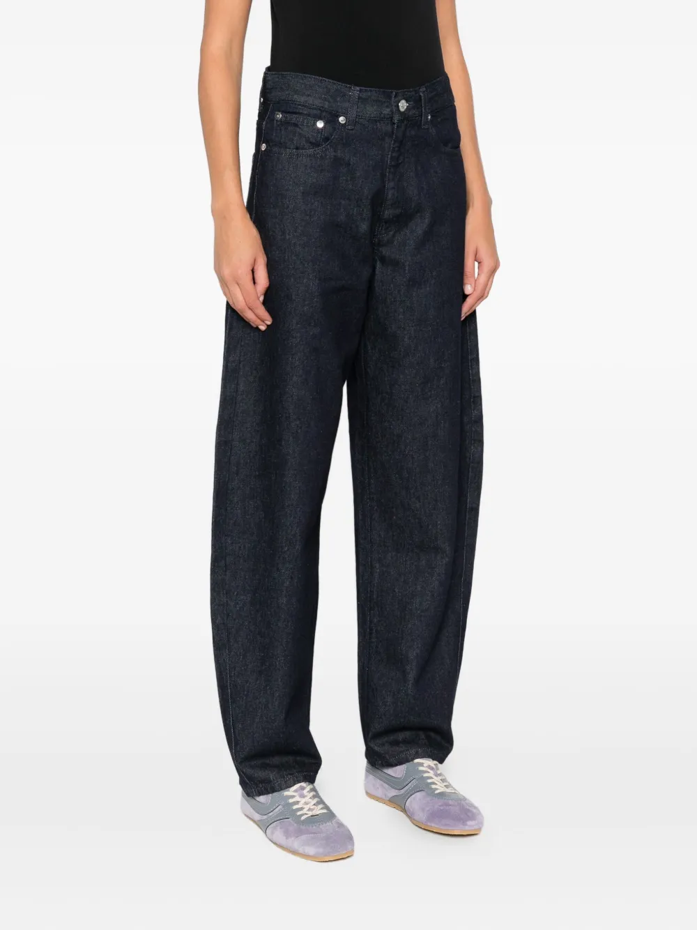 Roy Rogers Wide-leg Jeans In Blue