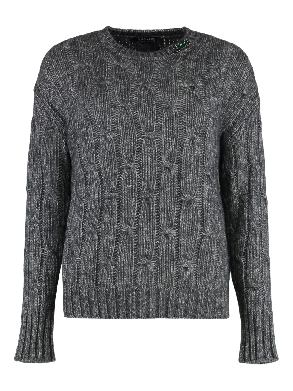 'S Max Mara Cabaret cable-knit sweater | Grey | Image 1
