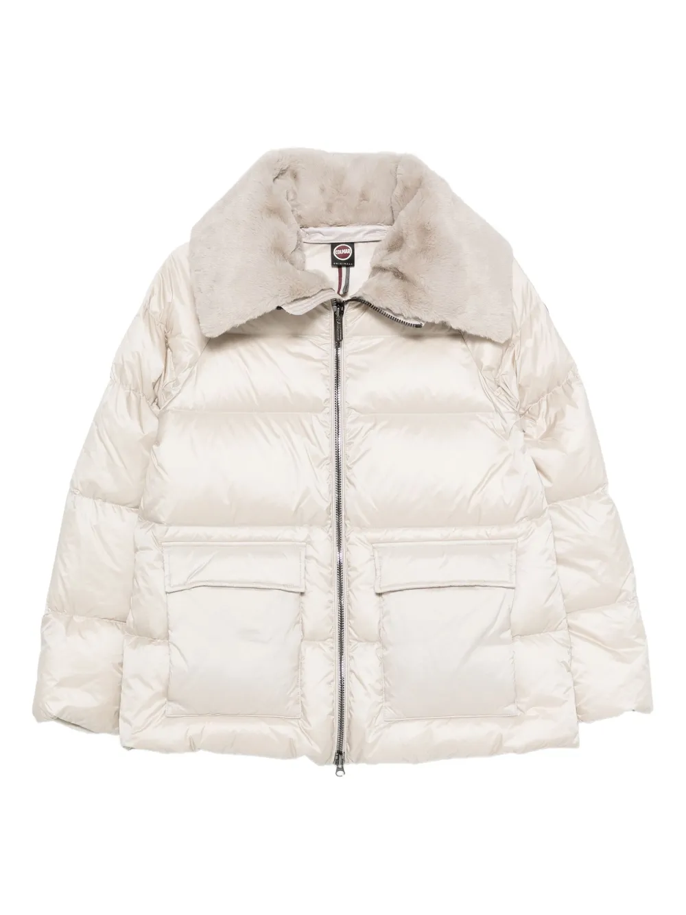 Colmar quilted faux-fur collar jacket | White | Image 1