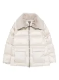 Colmar quilted faux-fur collar jacket - White