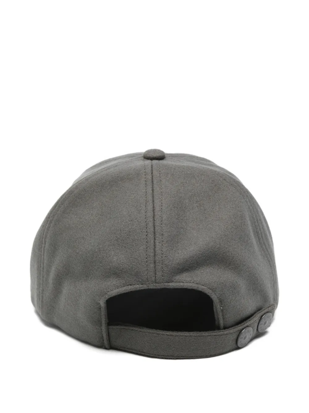 Stone Island logo-plaque cap hat - Grijs