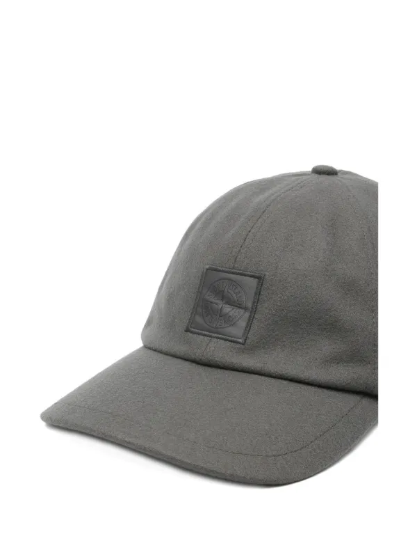 Stone Island ロゴプレート キャップ | グレー | FARFETCH JP