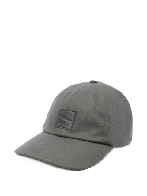 Stone Island logo-plaque cap hat
