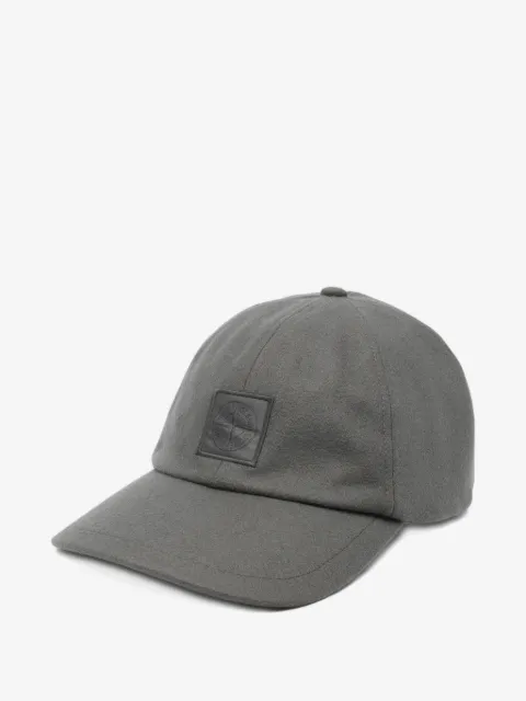 Stone Island logo-plaque cap hat