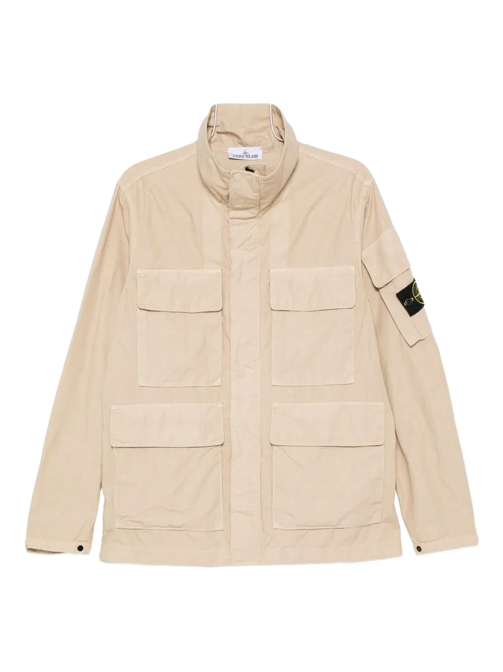 Stone Island multiple-pockets cotton military jacket - ニュートラル Stone Island multiple-pockets cotton military jacket - ニュートラル