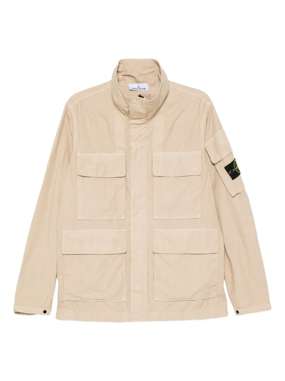Stone Island multiple-pockets cotton military jacket | Neutrals | Image 1