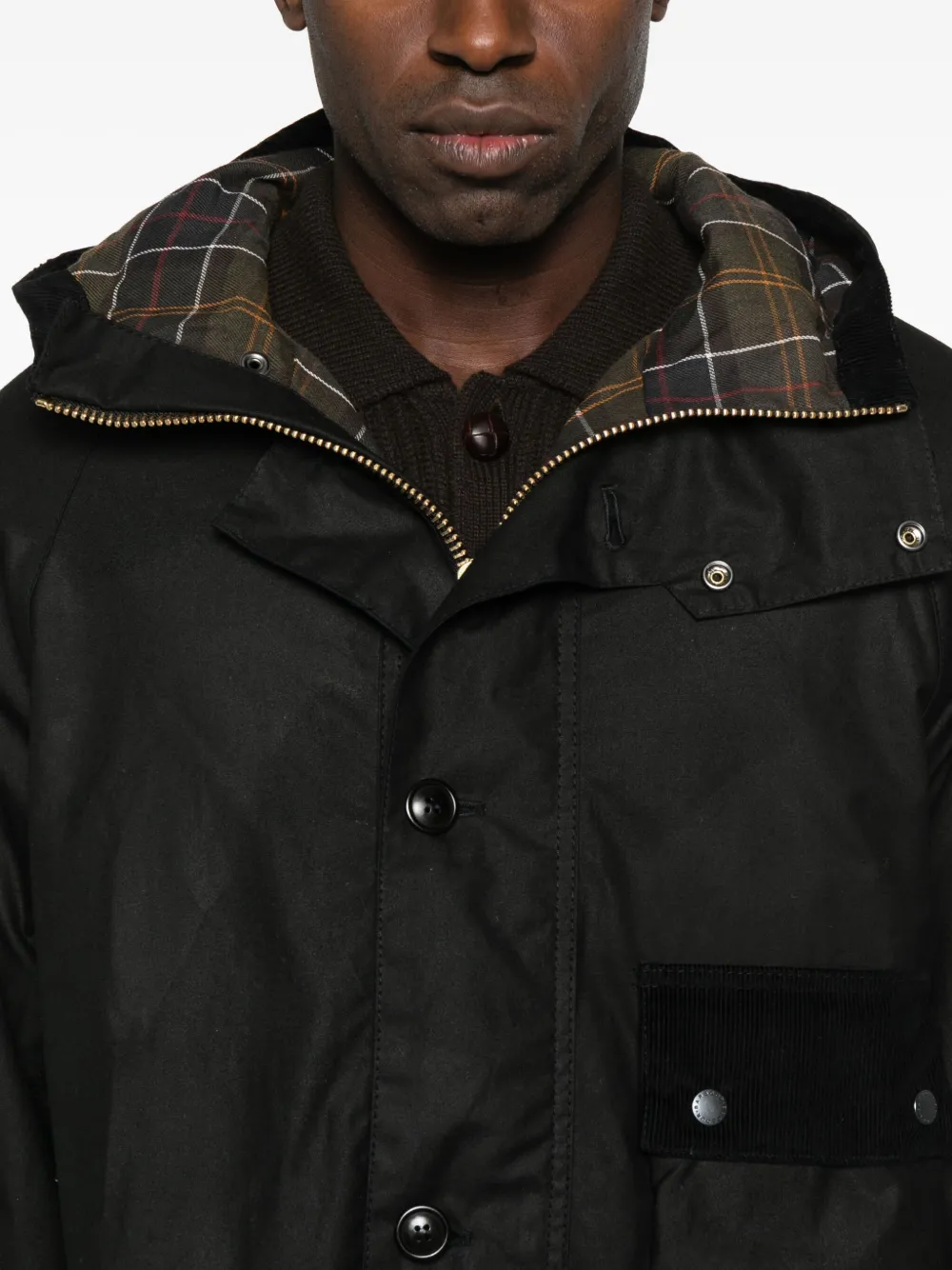 Barbour Solway jas met capuchon Zwart