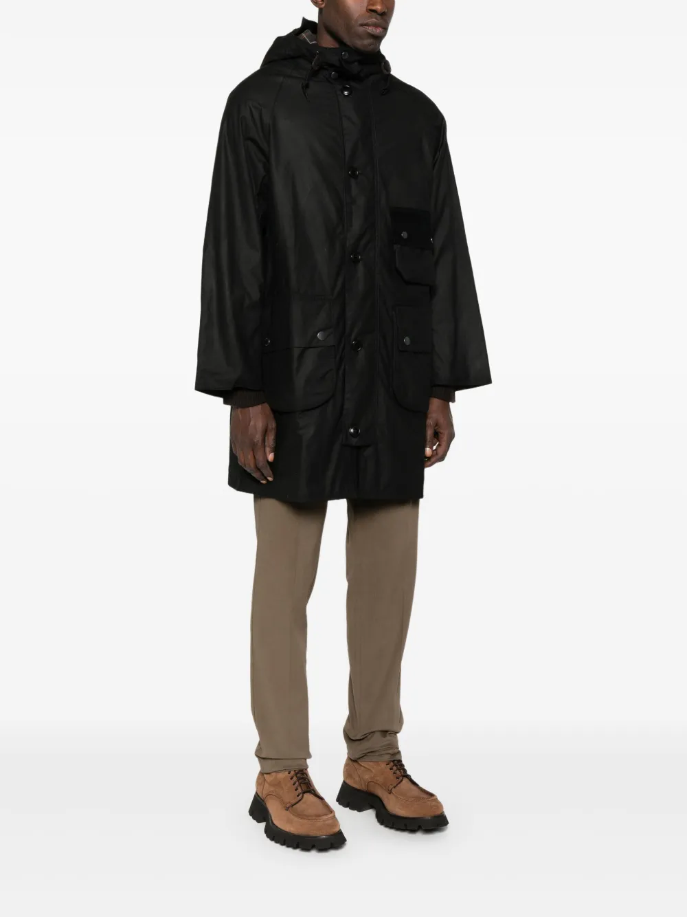 Barbour Solway jas met capuchon Zwart