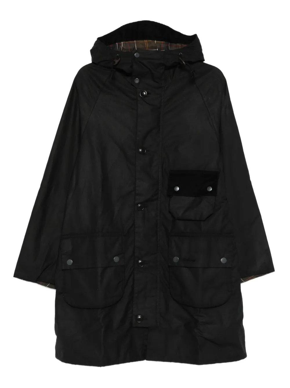 Barbour Solway hooded coat | Black | Image 1