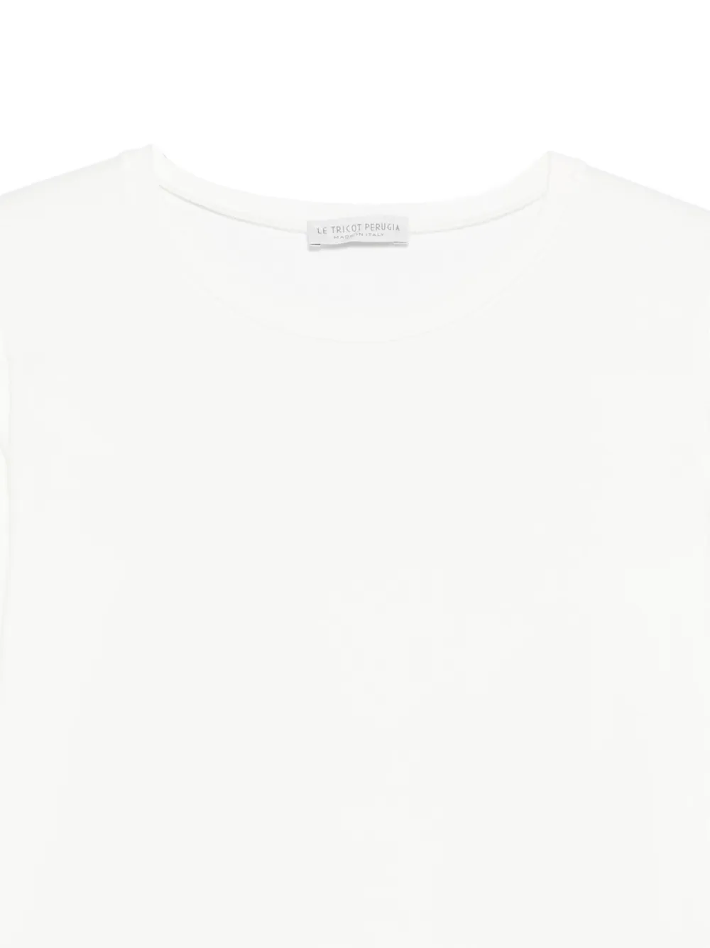 Le Tricot Perugia T-shirt met lange mouwen Wit