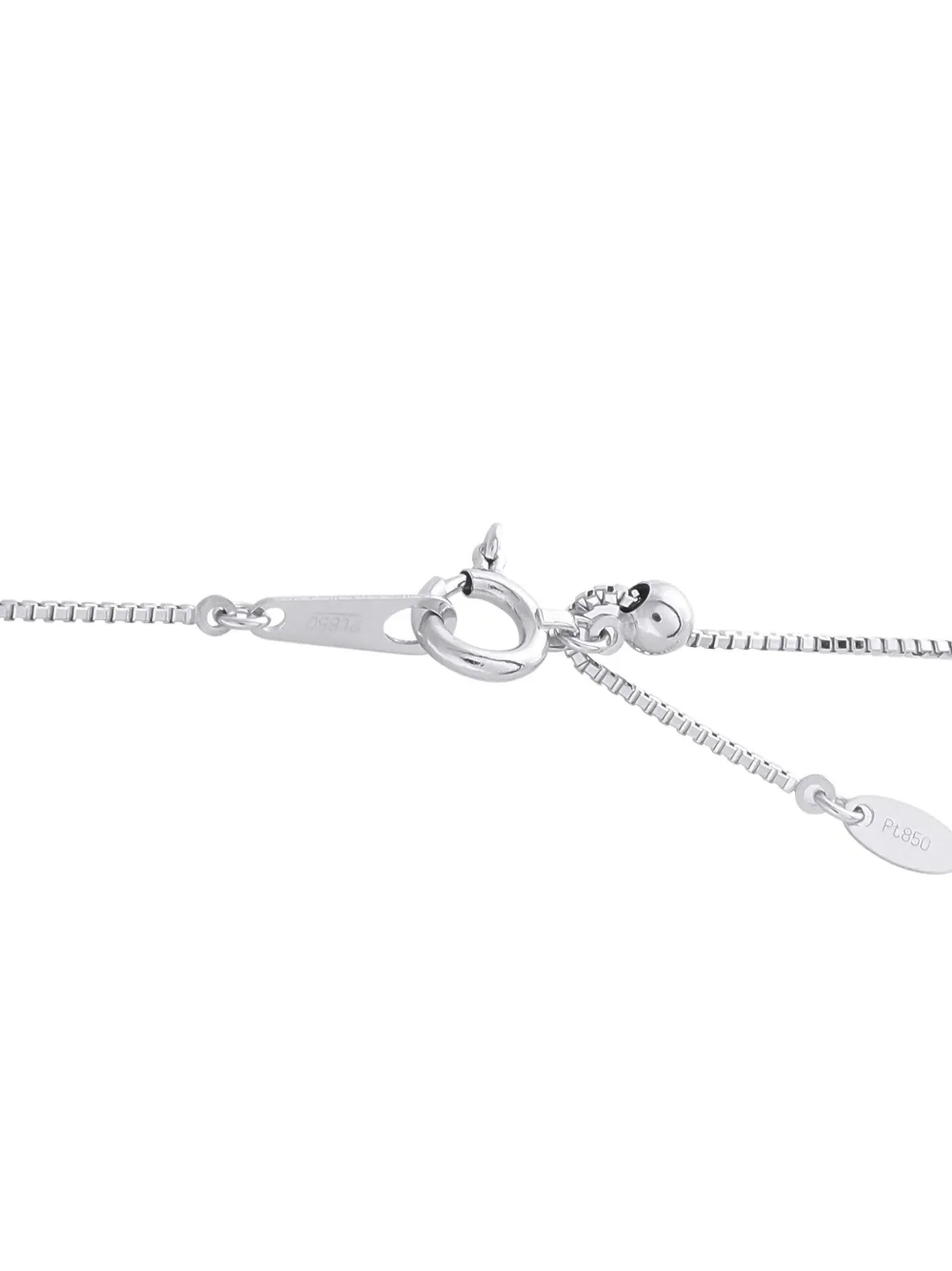 Pre-owned Lb Exclusive Platinum Diamond And Opal Halo Necklace In Silver