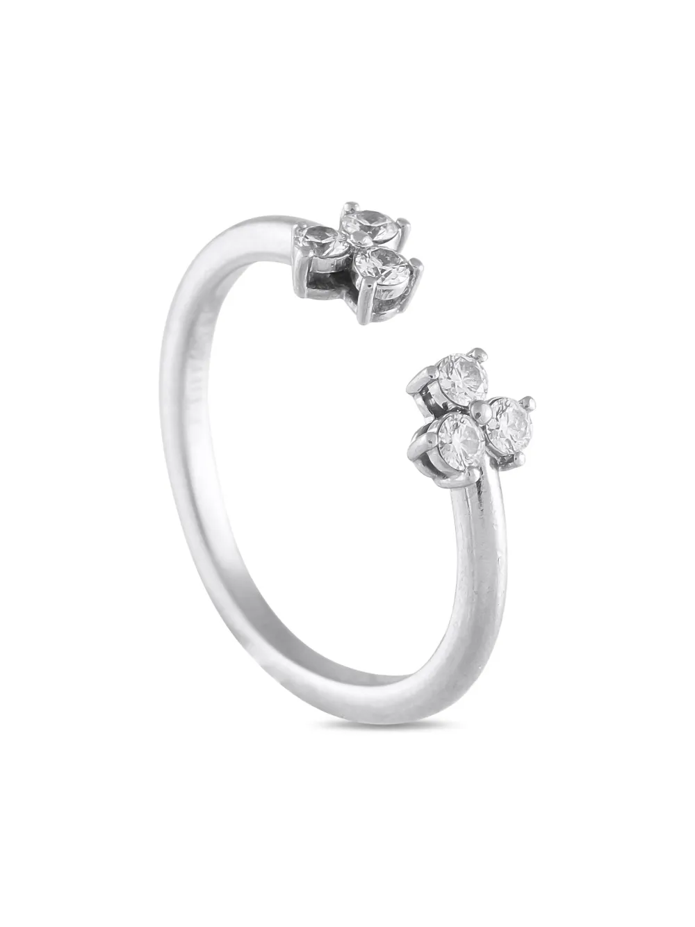 Tiffany & Co. Pre-Owned platinum and diamond Aria clusters ring | Silver | Image 1