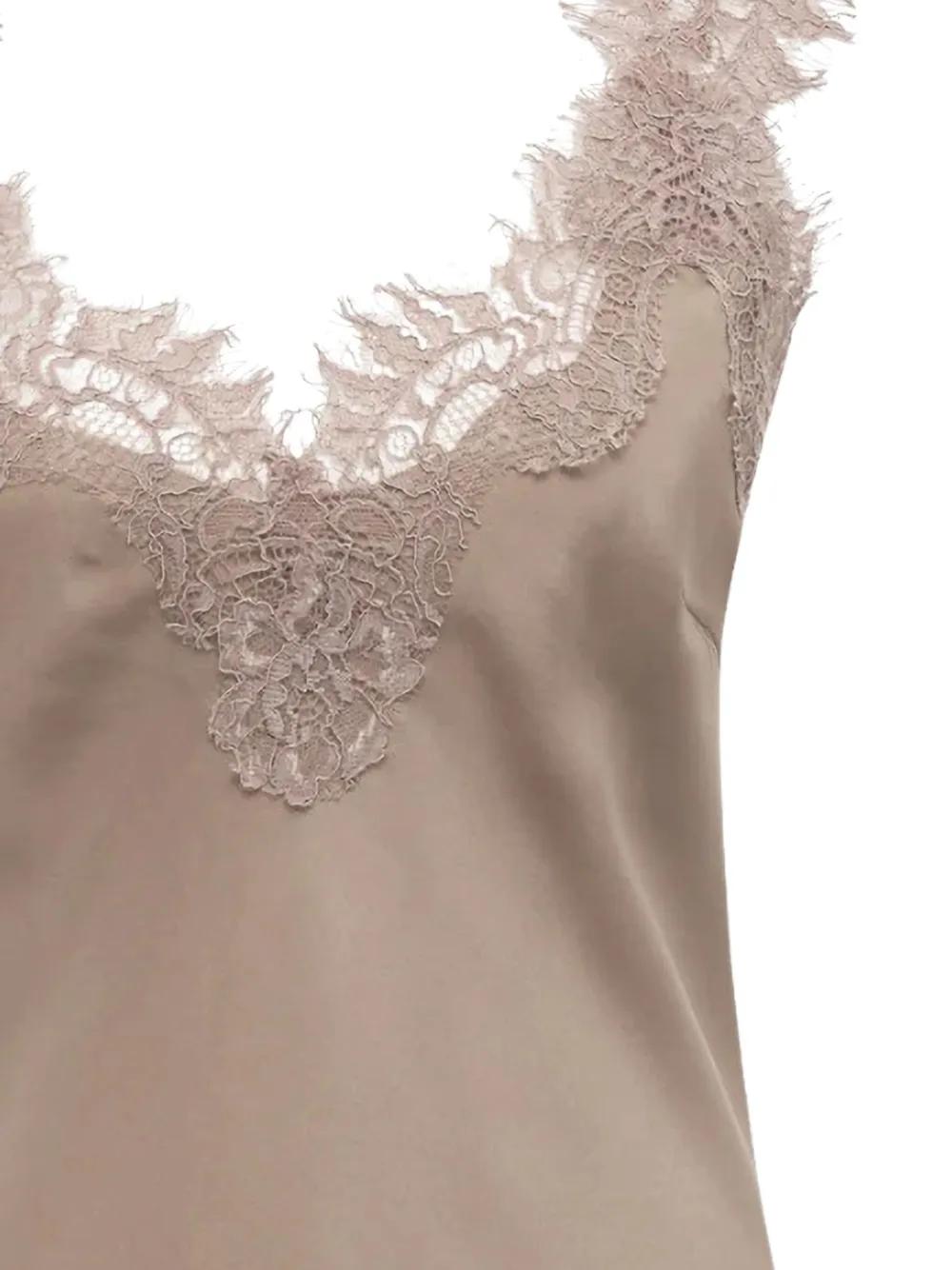 Gold Hawk Megan lace-trim top - Beige