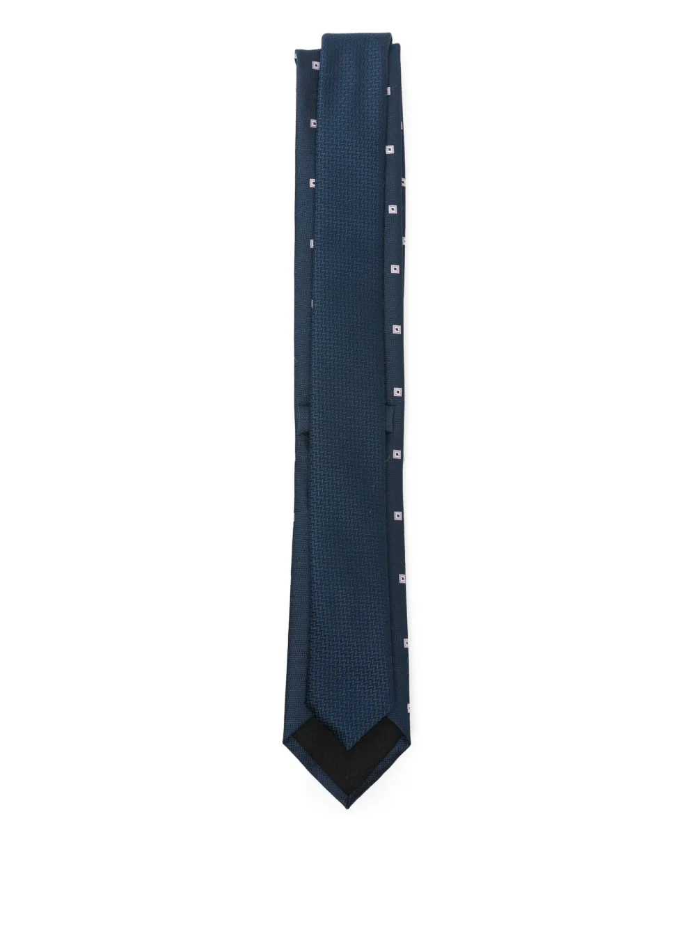 BOSS Stropdas met dubbel patroon - Blauw