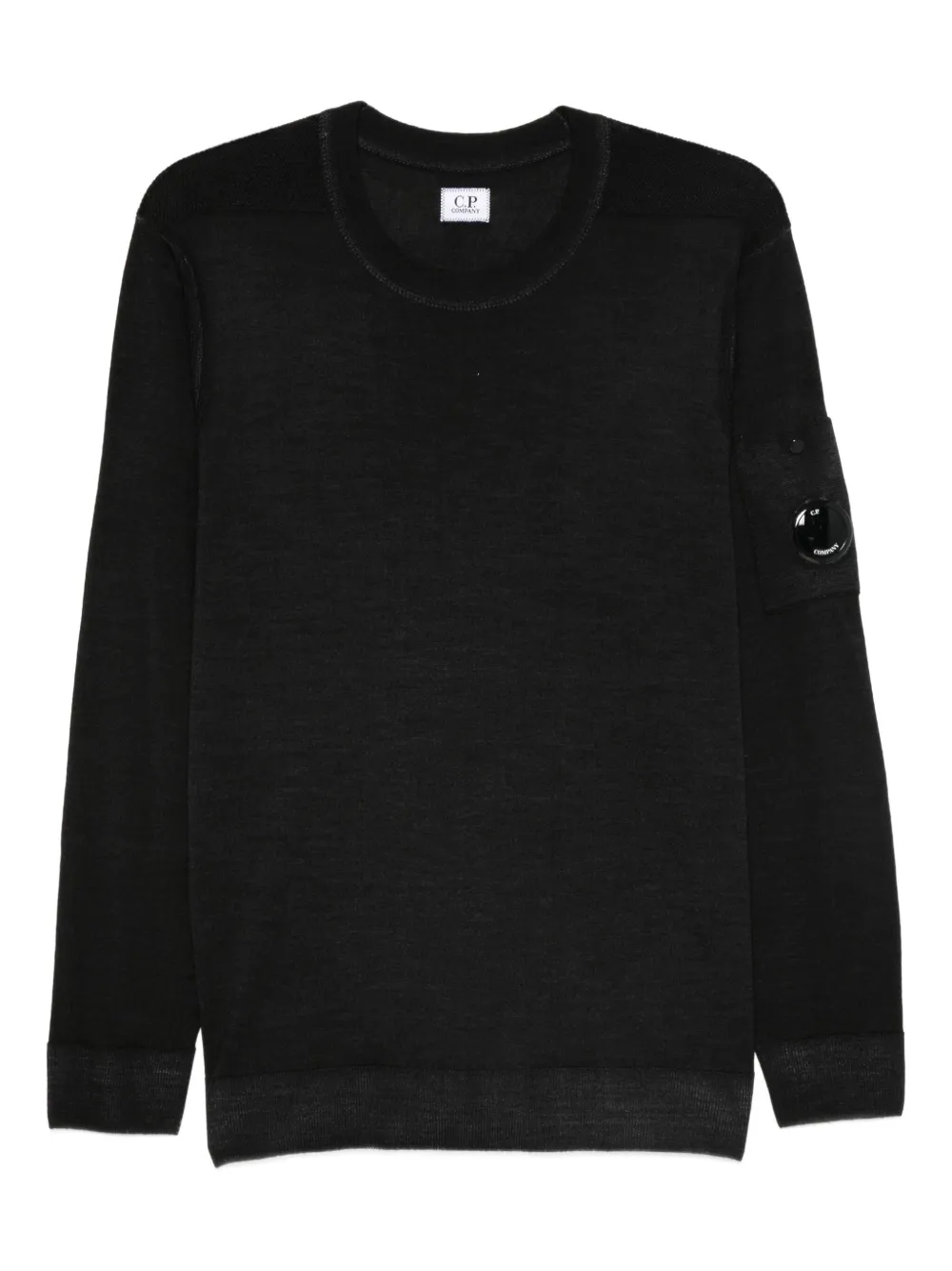 C.p. Company C.p.company Cotton Crewneck Sweatshirt In Black