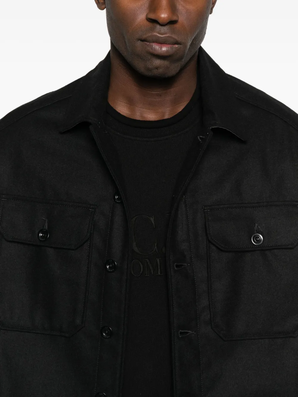 C.P. Company Gelaagd overhemd Zwart