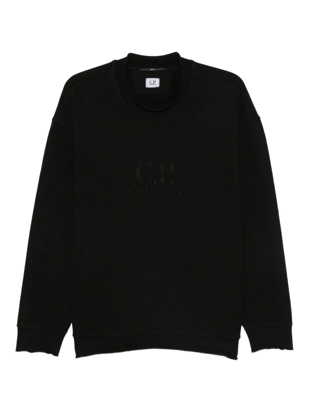 C.P. Company sudadera de algodón con logo bordado | negro | Image 1