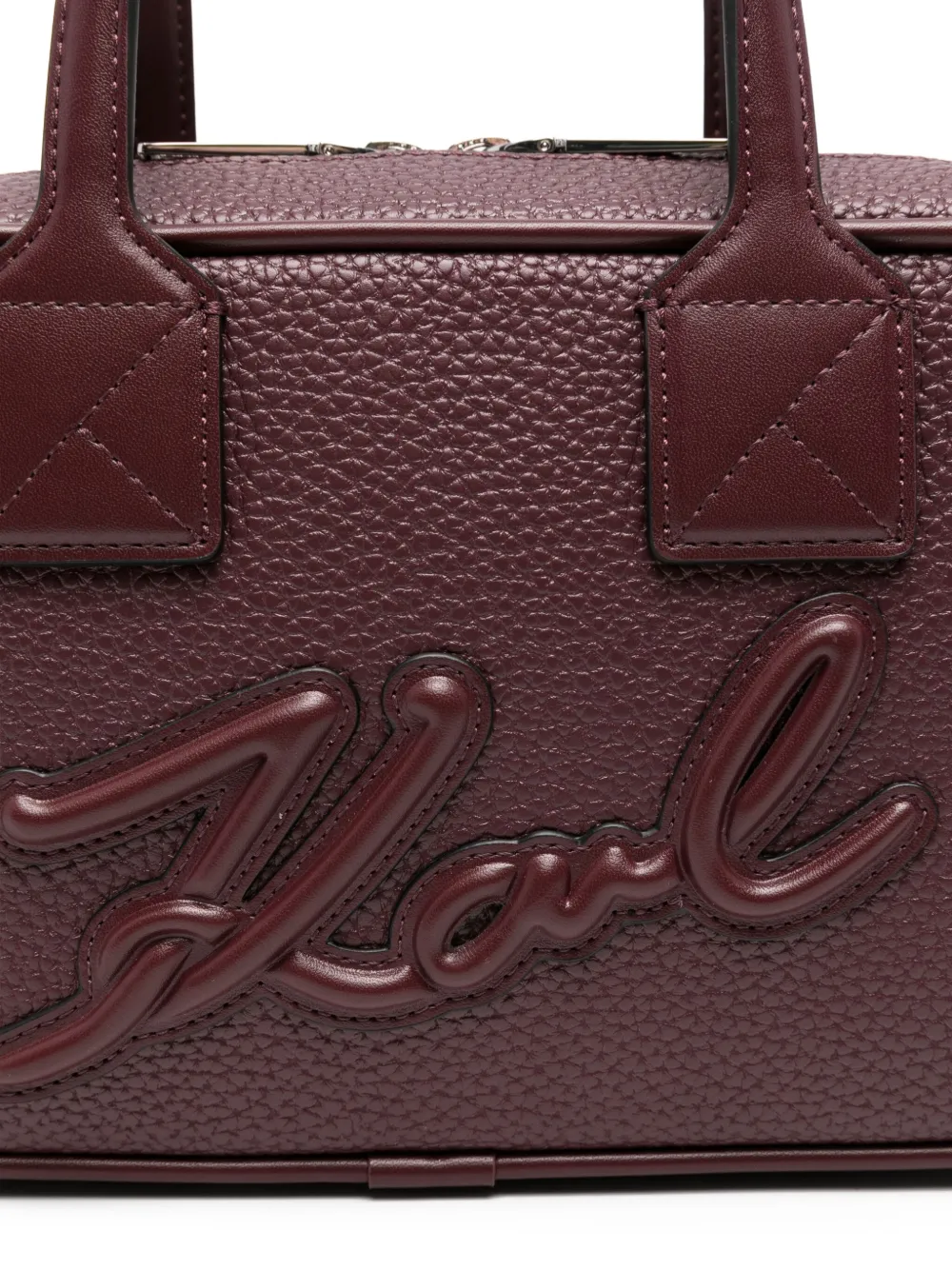 Karl Lagerfeld Logo-embossed Tote Bag In Red