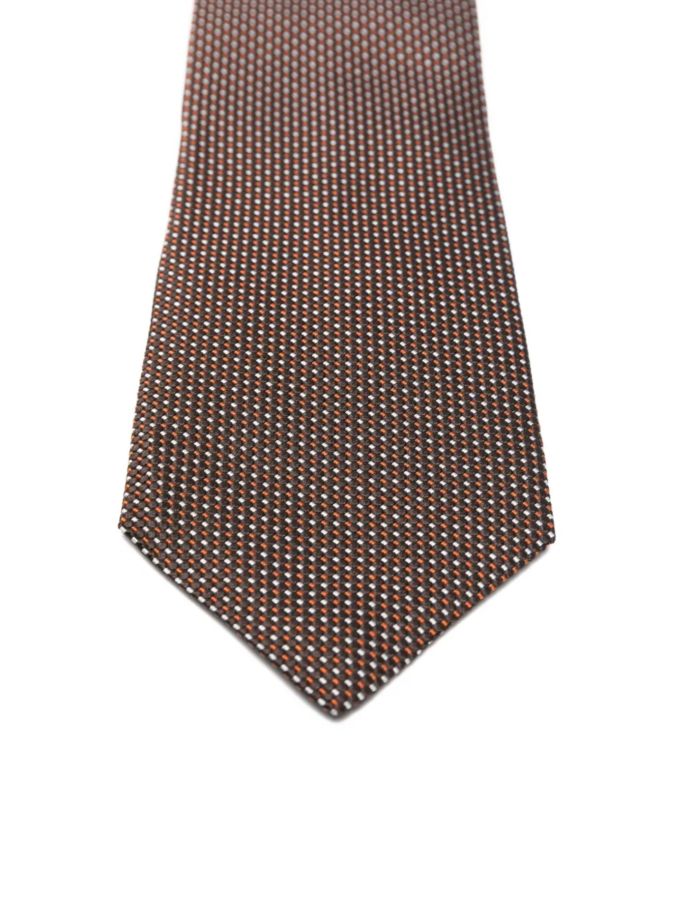 Hugo Boss Patterned Silk Tie In Gray