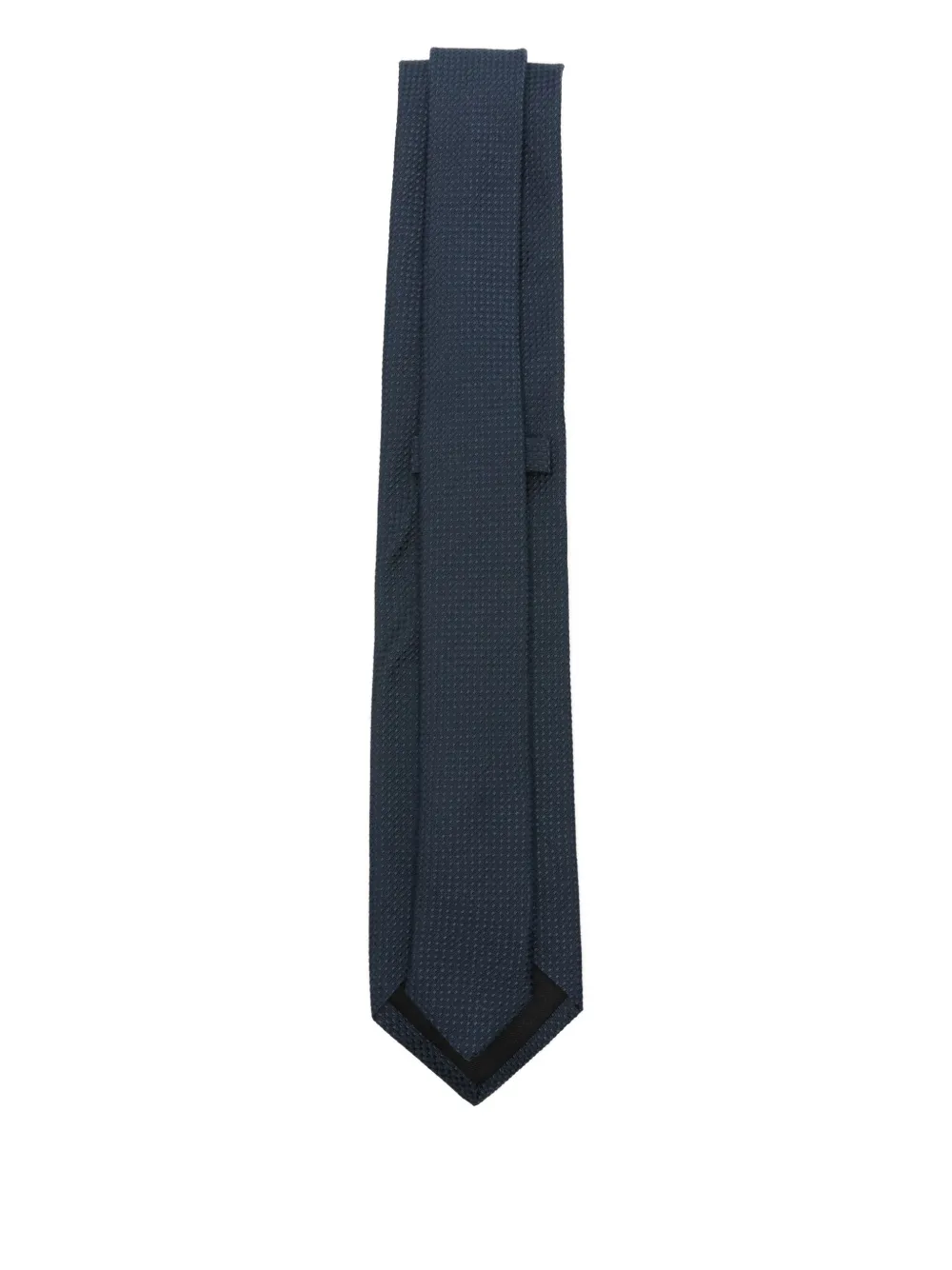 BOSS Stropdas van katoen-zijdeblend - Blauw
