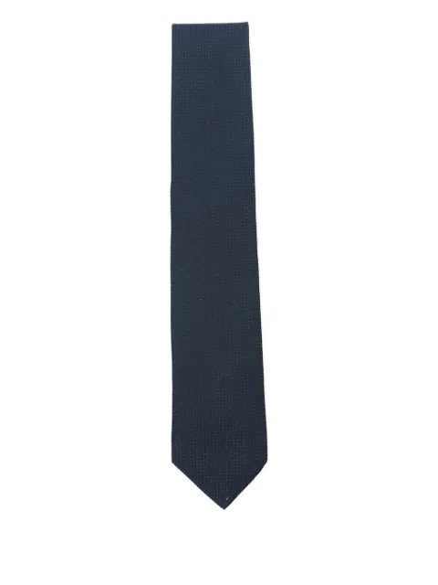 BOSS cotton-silk tie