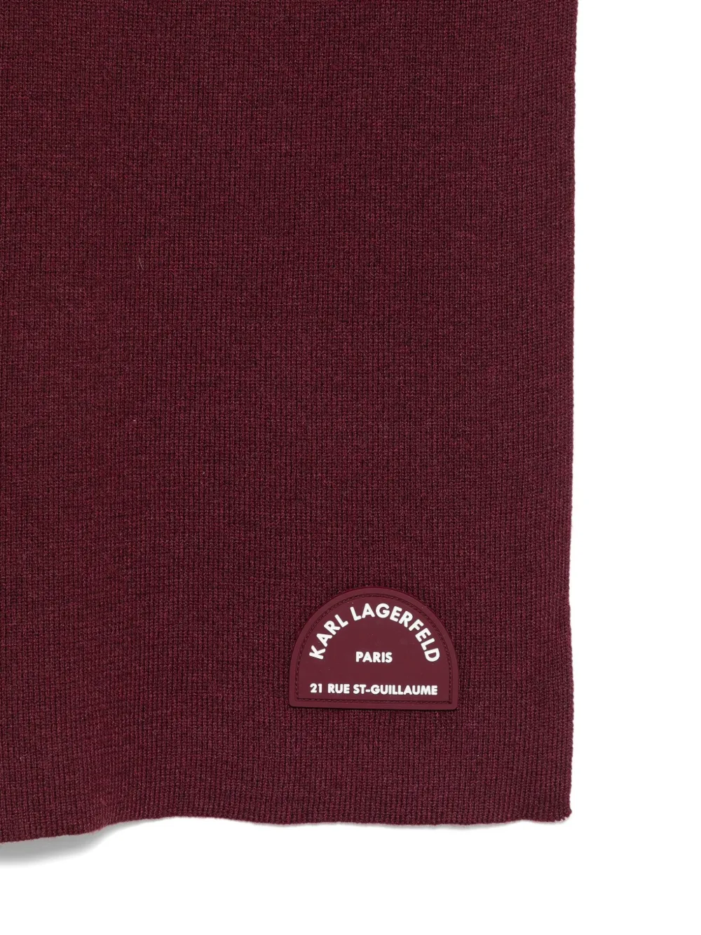 Karl Lagerfeld logo-patch scarf - Rood