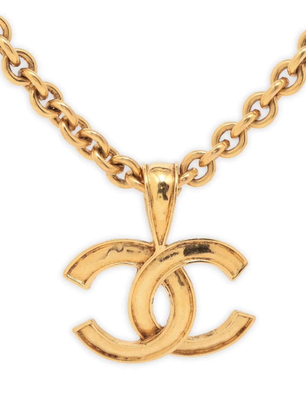 CHANEL Pre-Owned 1994 interlocking-CC pendant necklace | Image 2