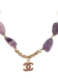 CHANEL Pre-Owned 1970-1990 interlocking-CC pendant necklace - Gold