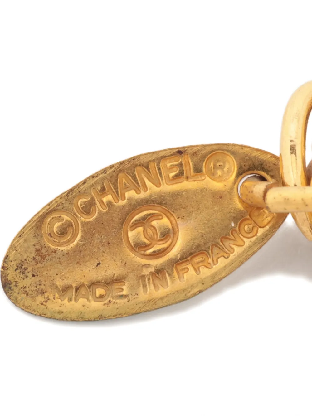 Pre-owned Chanel 1970-1990 Coin-embellishment Necklace In Gold