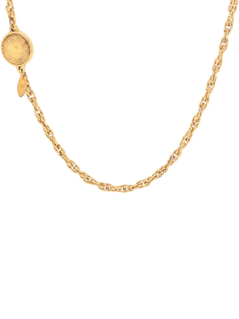 CHANEL Pre-Owned 1970-1990 coin-embellishment necklace | Gold | Image 1