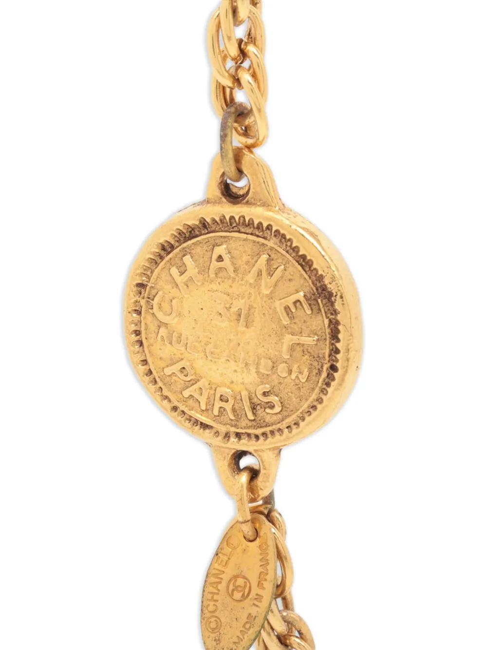 CHANEL Pre-Owned 1970-1990 coin-embellishment necklace | Image 2